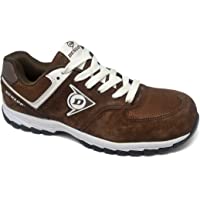 Dunlop DL0201027-44 Zapato- Piel de Ante y Mesh- Marrón- 44
